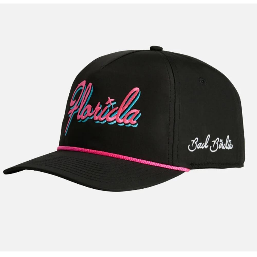 Bad Birdie Men's Black Florida Rope Snapback Hat One Size